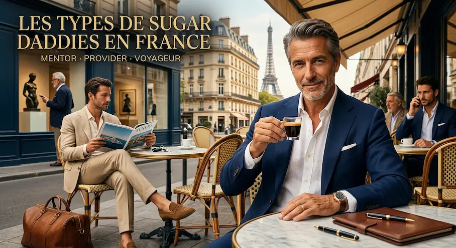 Différents types de Sugar Daddies en France : Mentor, Provider et Voyageur